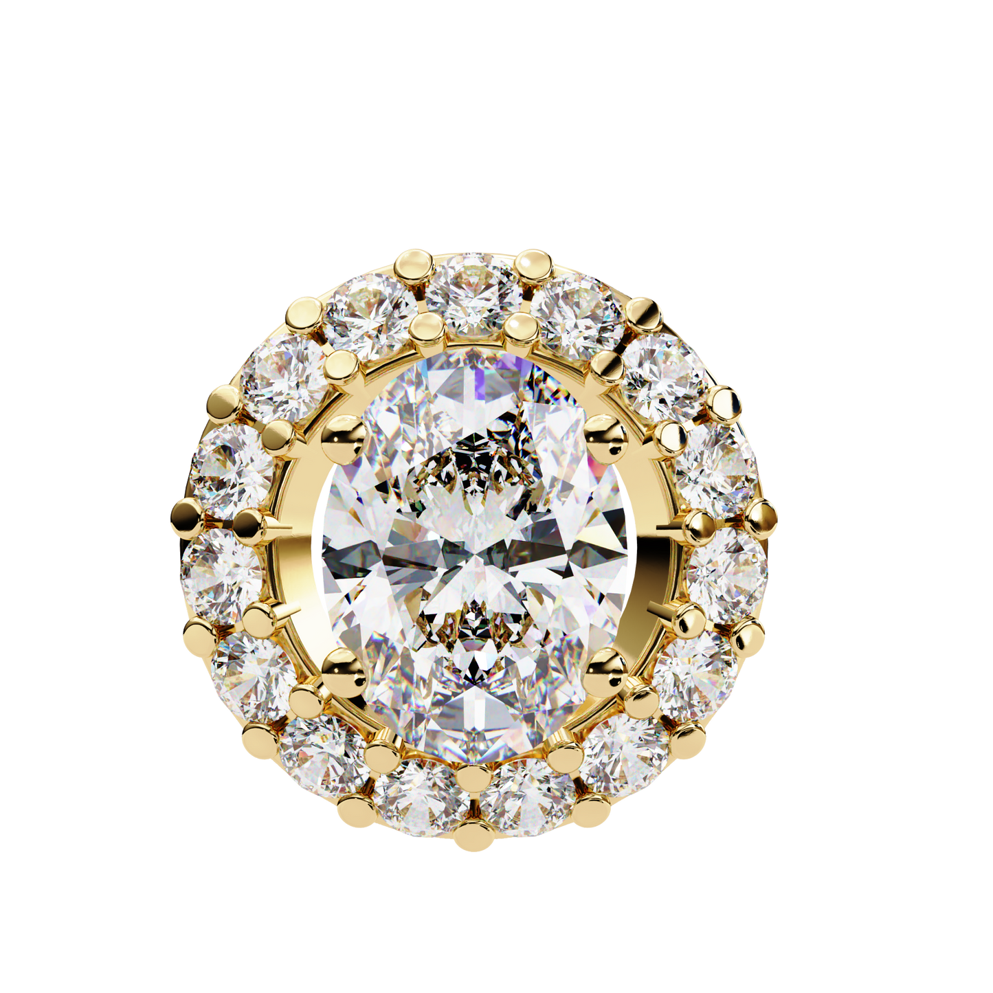 Elaris Halo Diamond Pendant