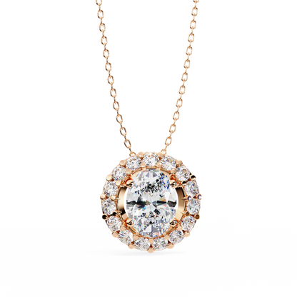 Elaris Halo Diamond Pendant