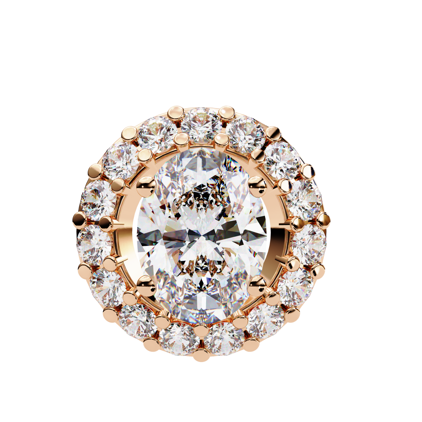 Elaris Halo Diamond Pendant