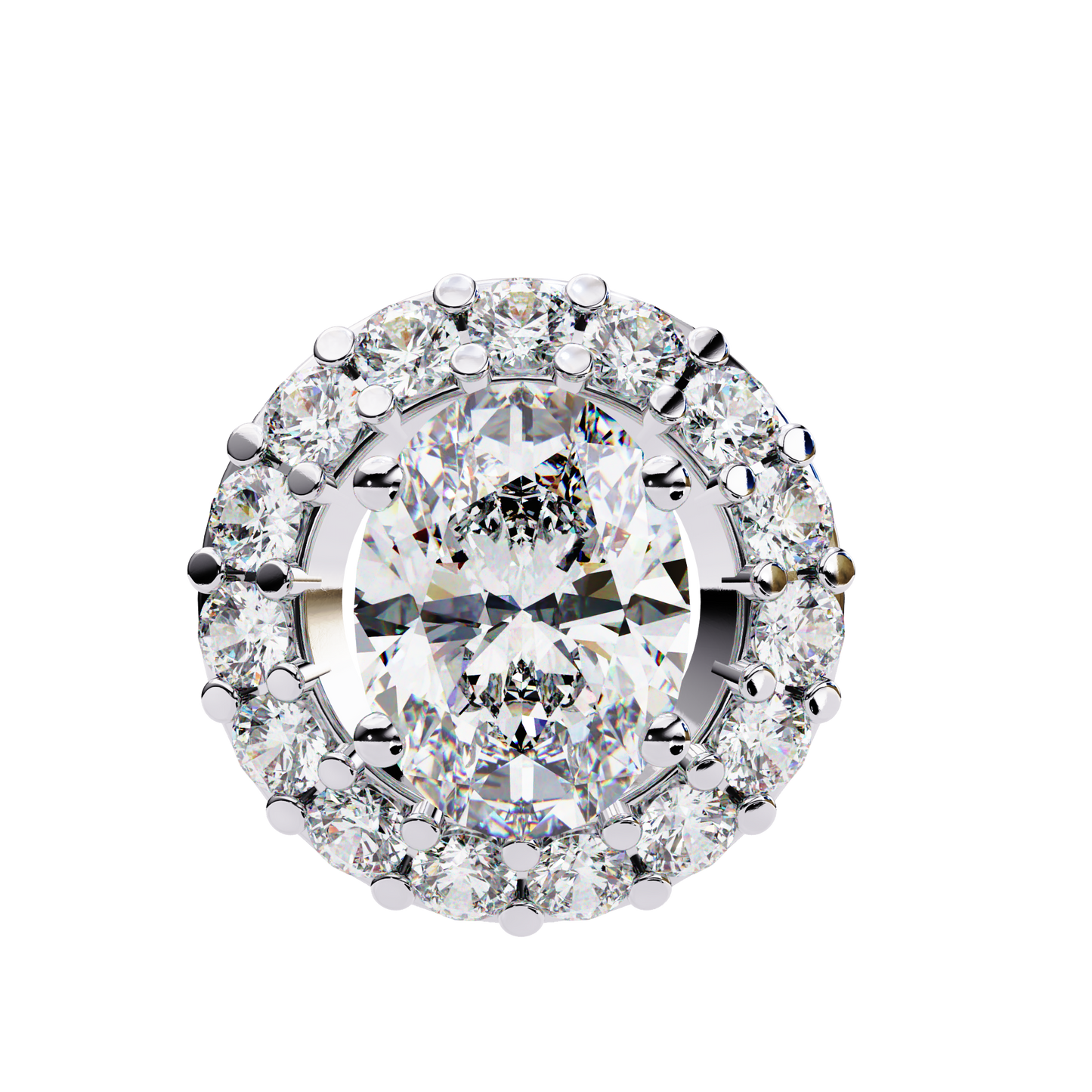 Elaris Halo Diamond Pendant