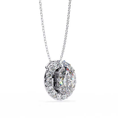 Elaris Halo Diamond Pendant