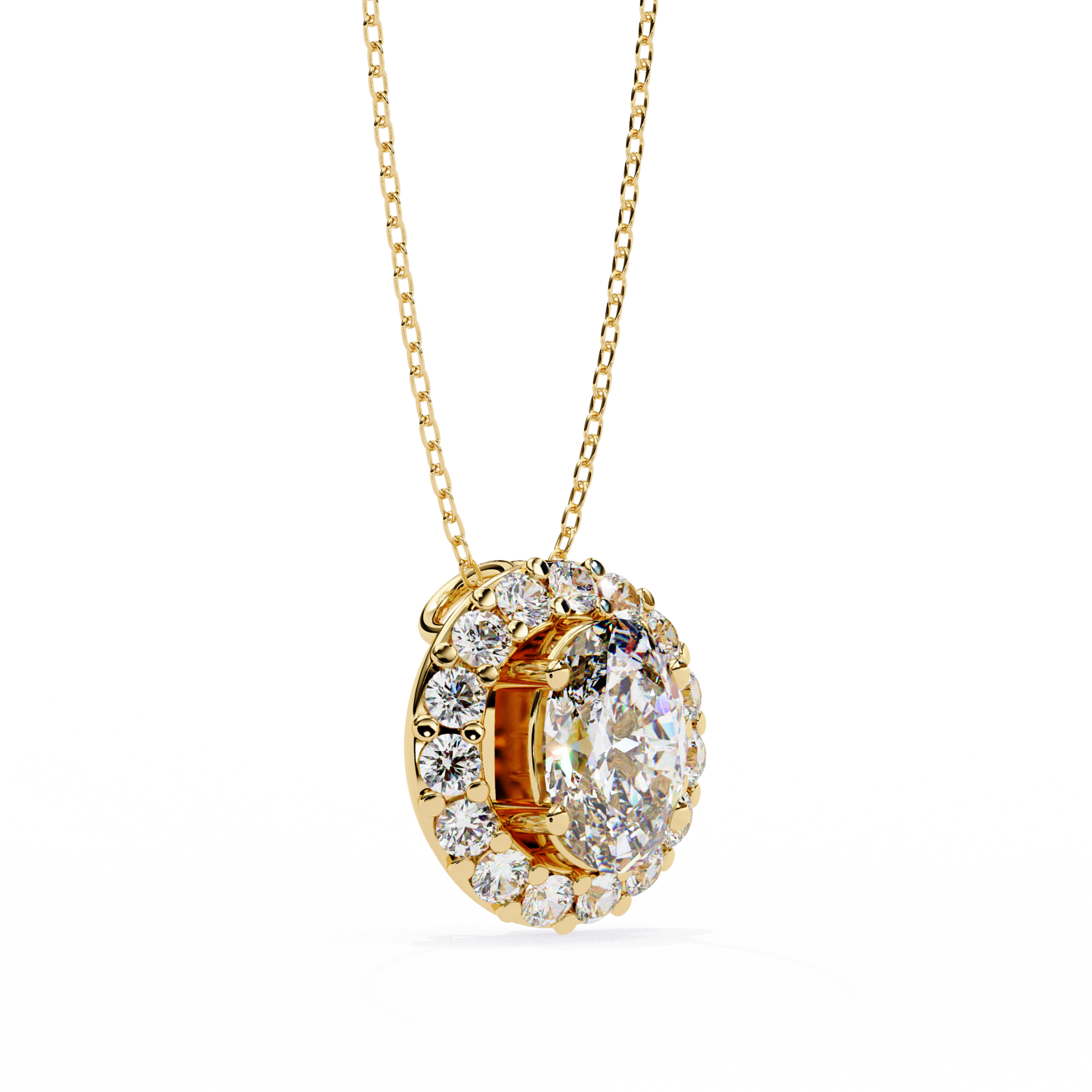 Elaris Halo Diamond Pendant