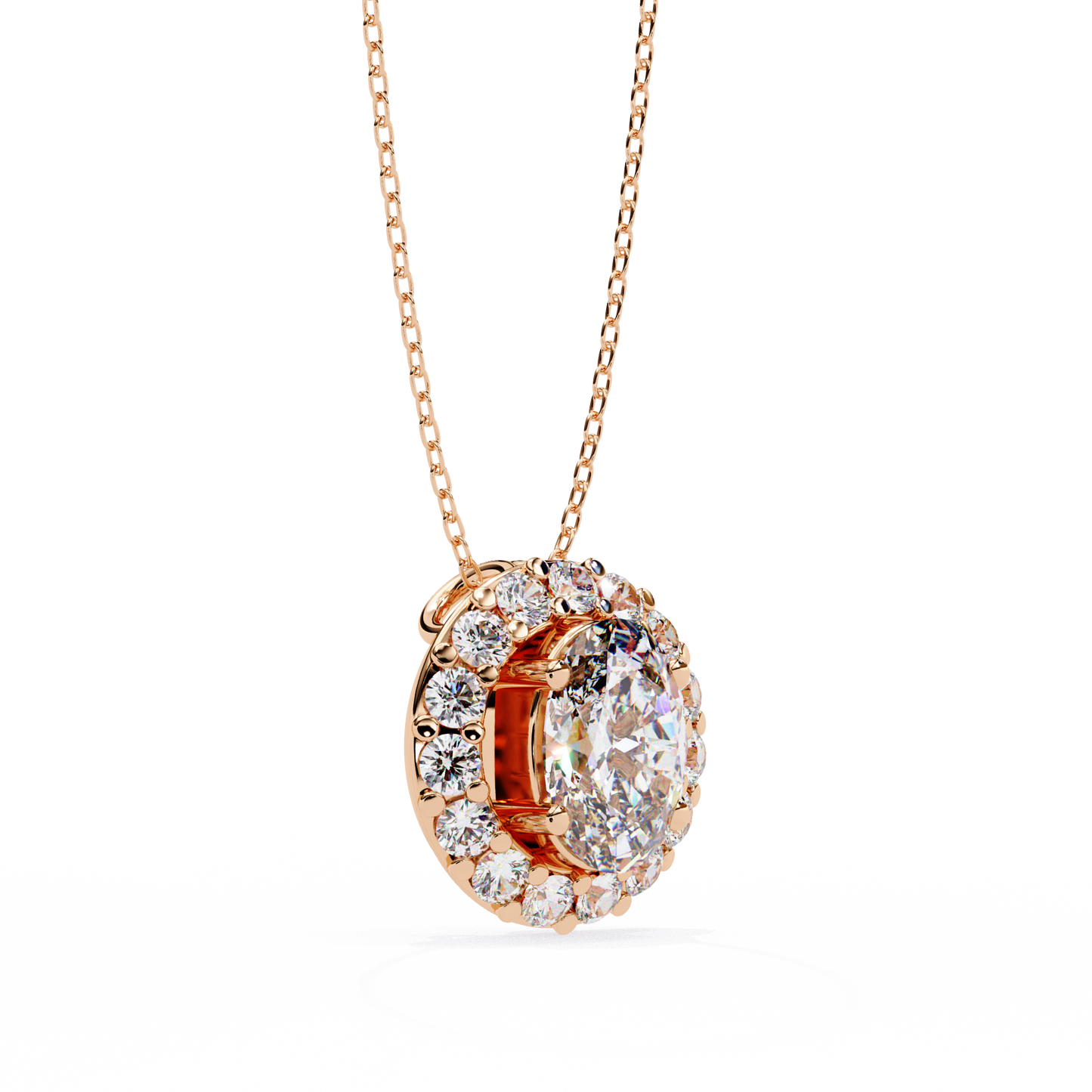 Elaris Halo Diamond Pendant