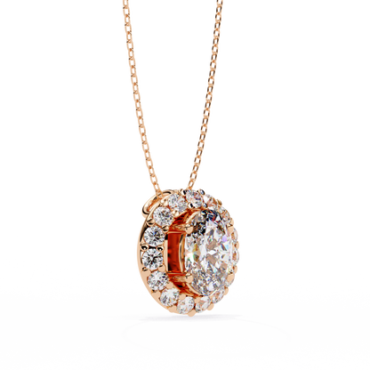 Elaris Halo Diamond Pendant