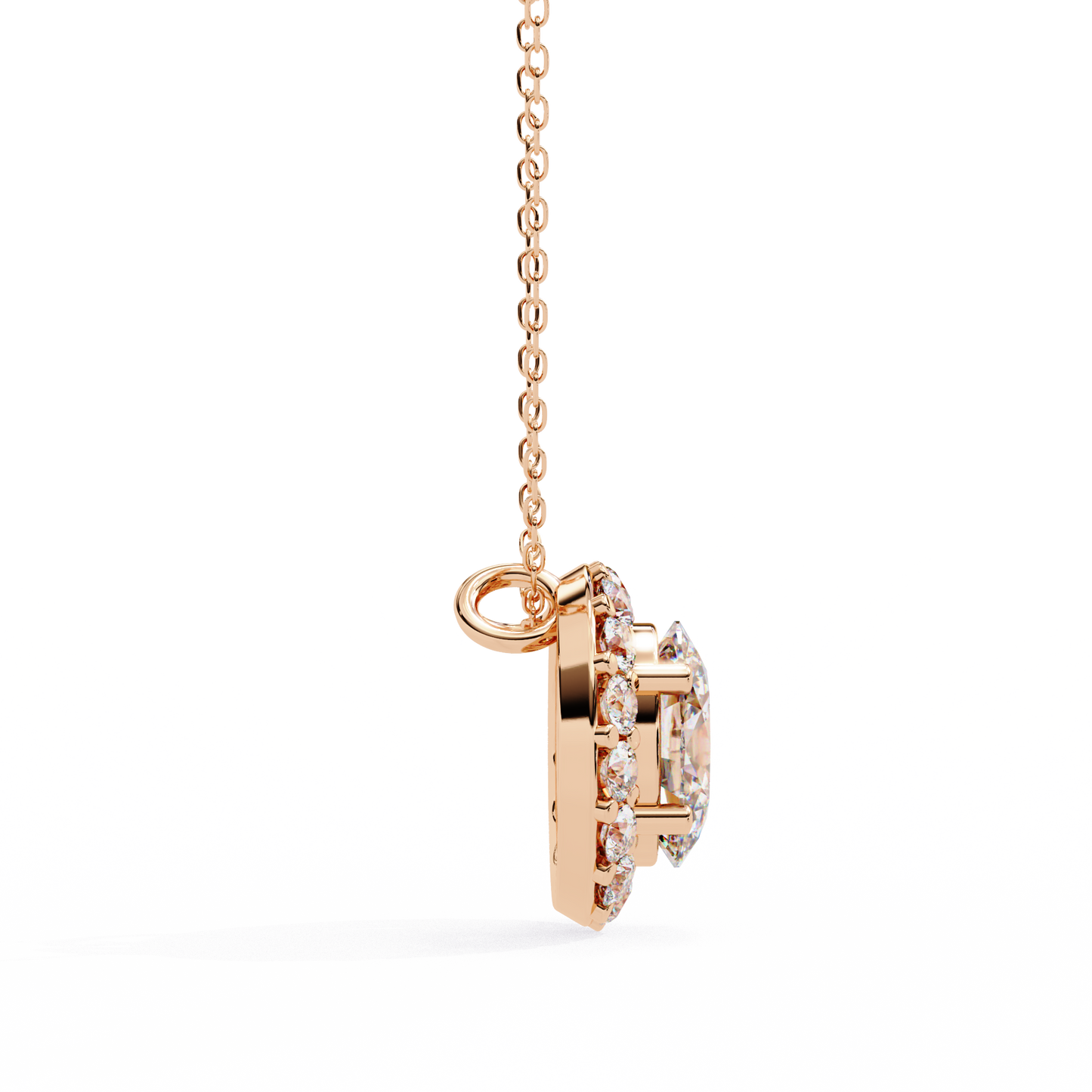 Elaris Halo Diamond Pendant