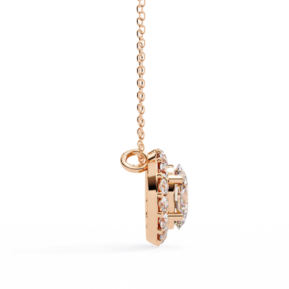 Elaris Halo Diamond Pendant