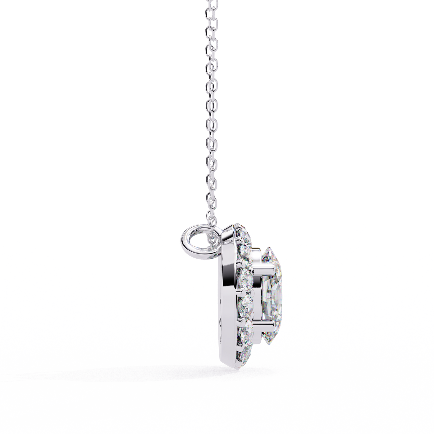 Elaris Halo Diamond Pendant