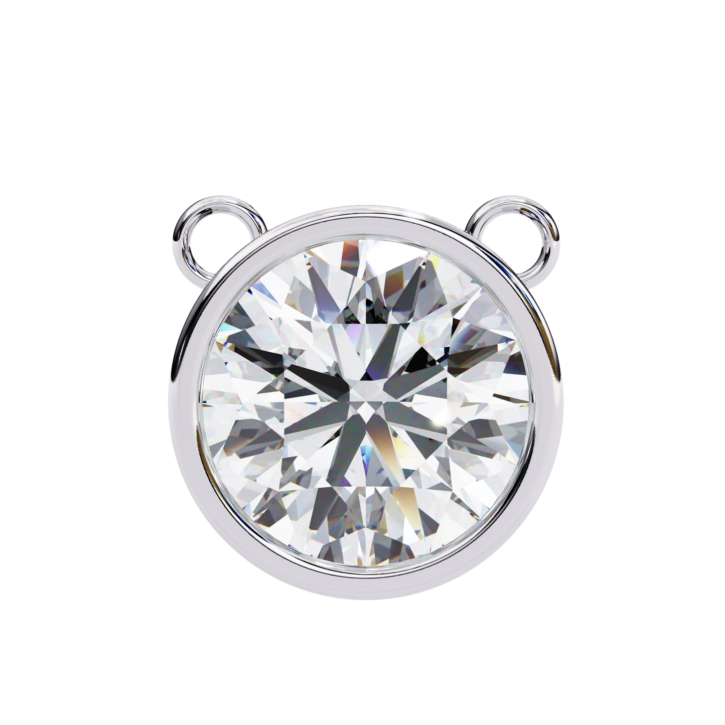Solara Round Solitaire Pendant