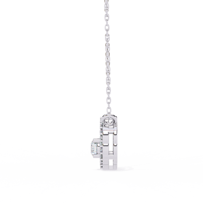 Celestia Hidden Halo Pendant