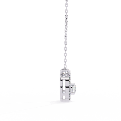 Celestia Hidden Halo Pendant