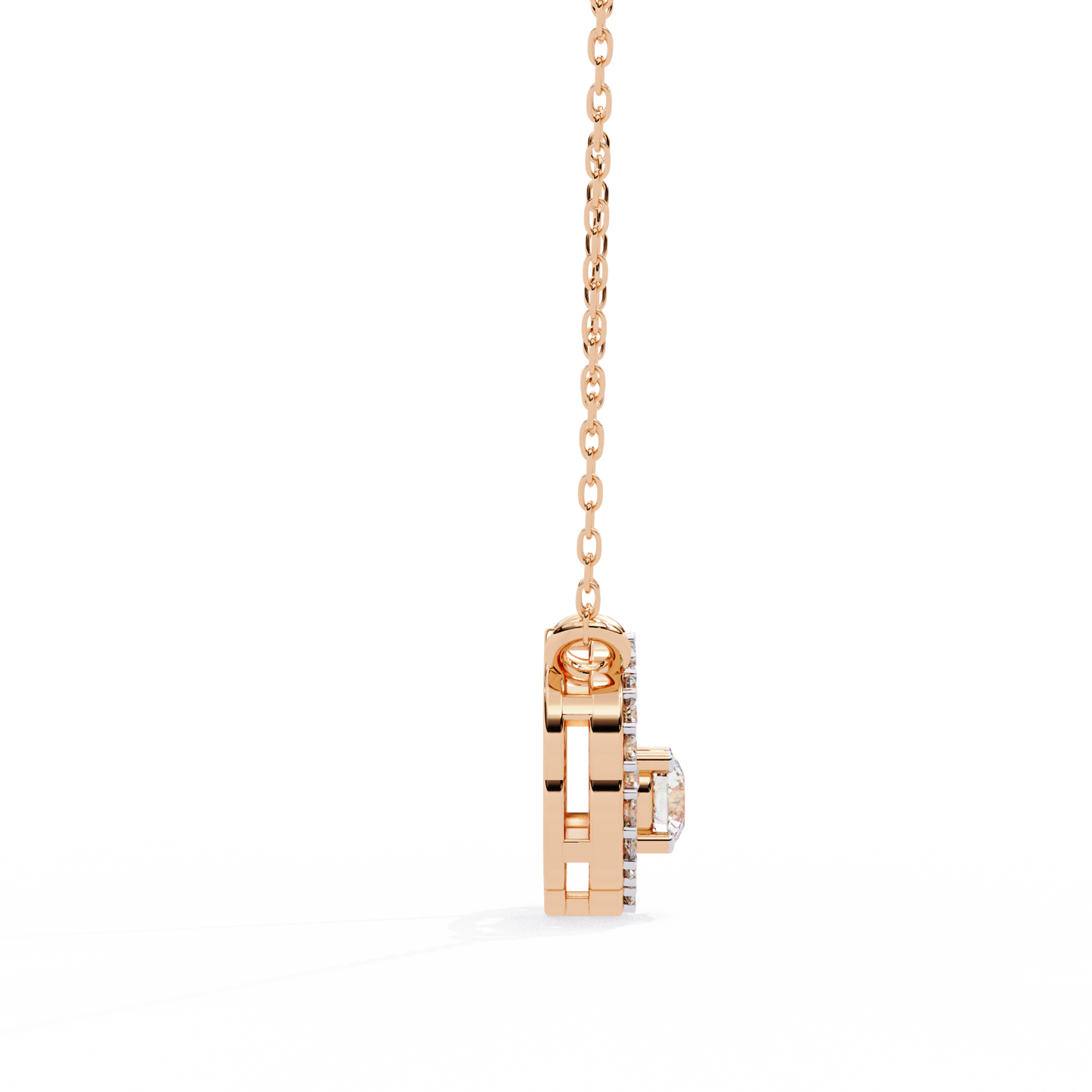 Celestia Hidden Halo Pendant