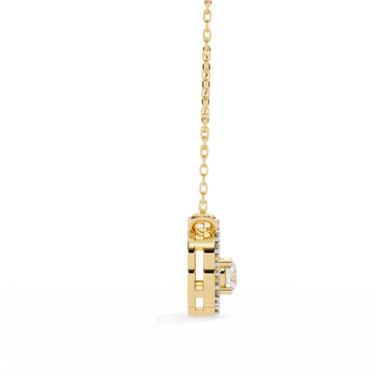 Celestia Hidden Halo Pendant