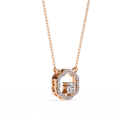 Celestia Hidden Halo Pendant