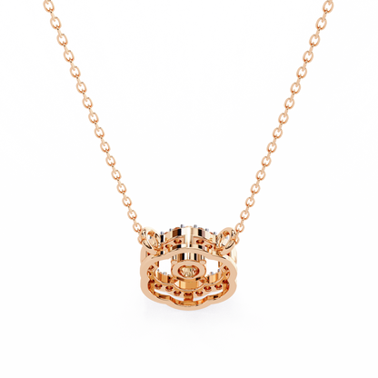 Celestia Hidden Halo Pendant