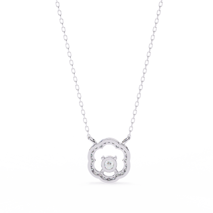Celestia Hidden Halo Pendant