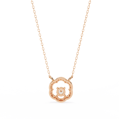 Celestia Hidden Halo Pendant