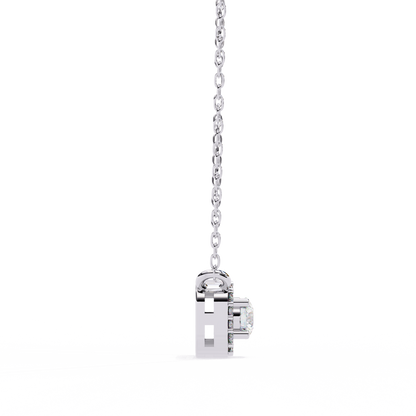 Luna Halo Cushion Pendant