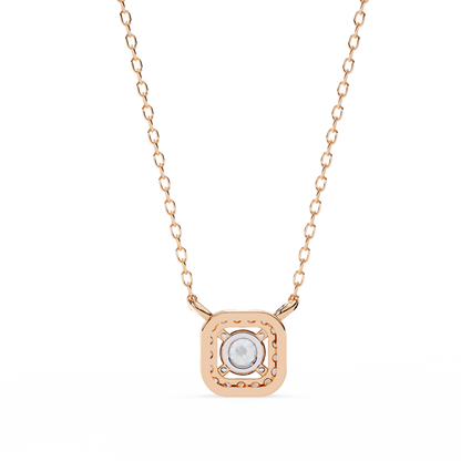 Luna Halo Cushion Pendant