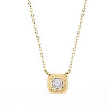 Luna Halo Cushion Pendant