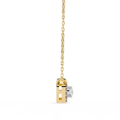 Luna Halo Cushion Pendant