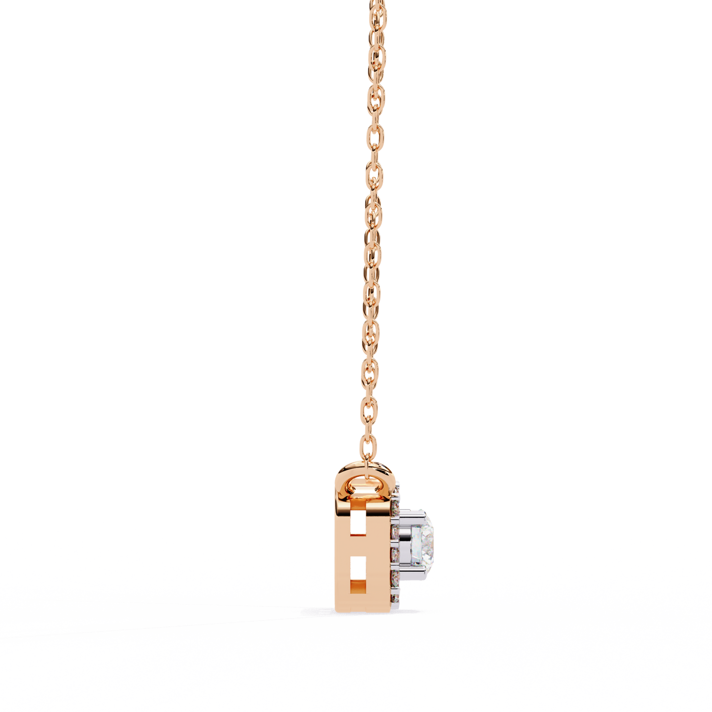 Luna Halo Cushion Pendant
