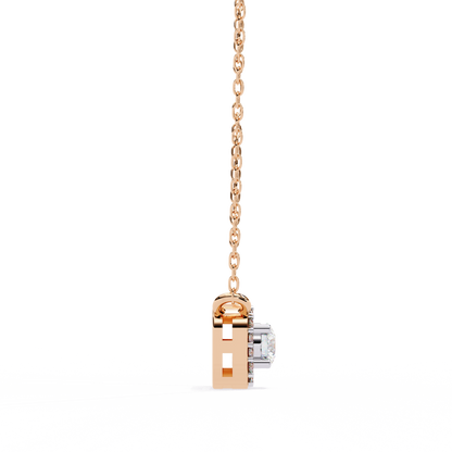 Luna Halo Cushion Pendant