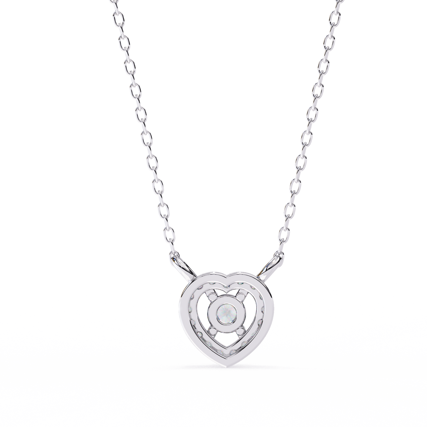 Amora Heart Halo Pendant