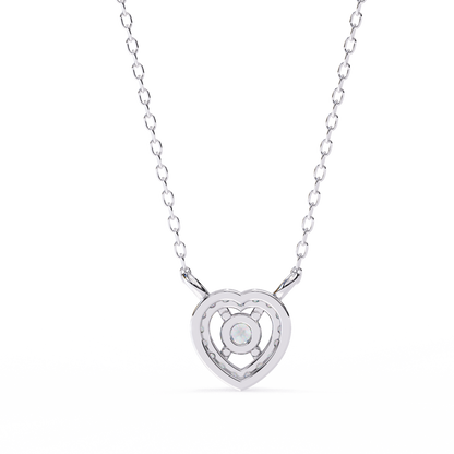 Amora Heart Halo Pendant