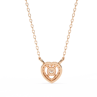 Amora Heart Halo Pendant