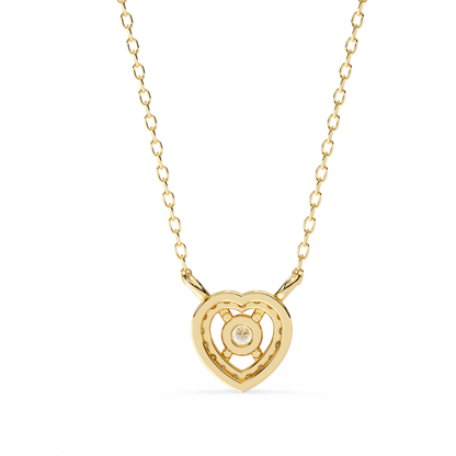 Amora Heart Halo Pendant