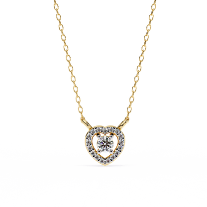 Amora Heart Halo Pendant