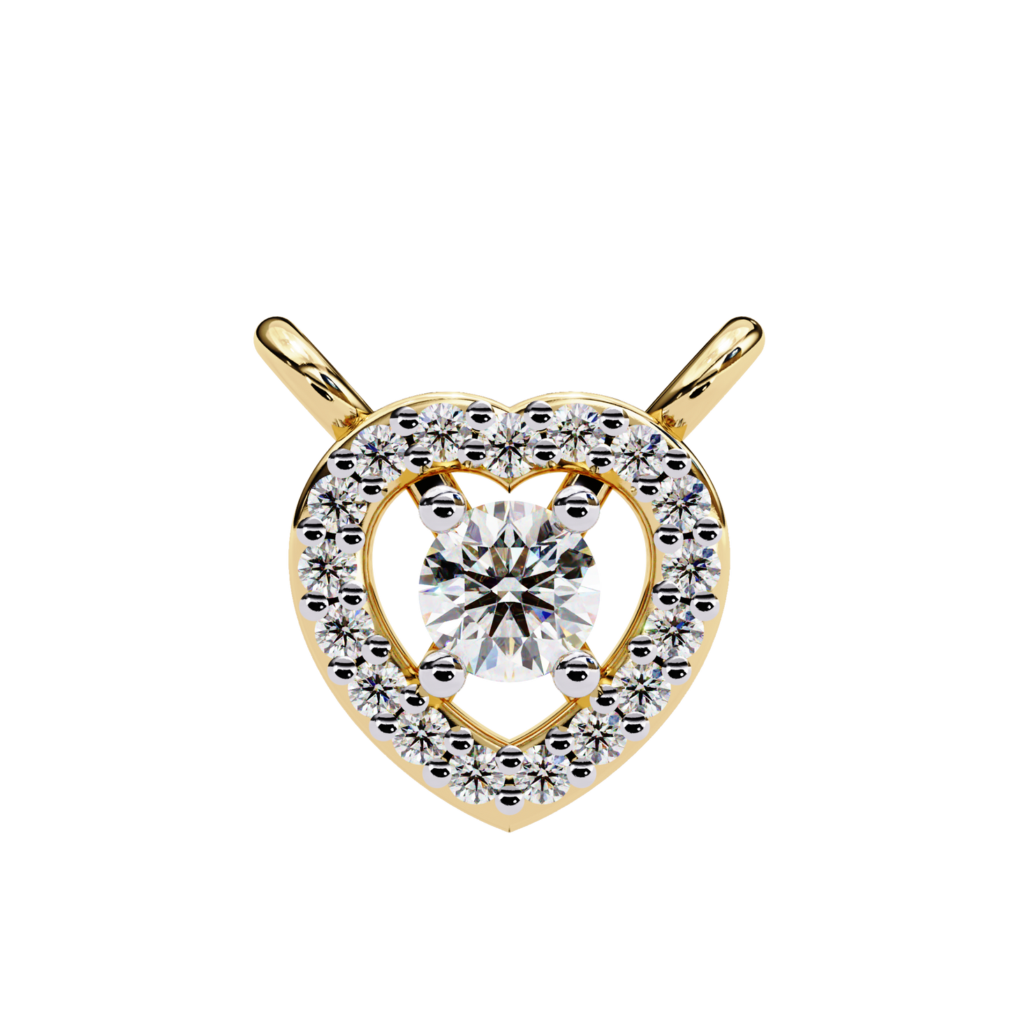 Amora Heart Halo Pendant