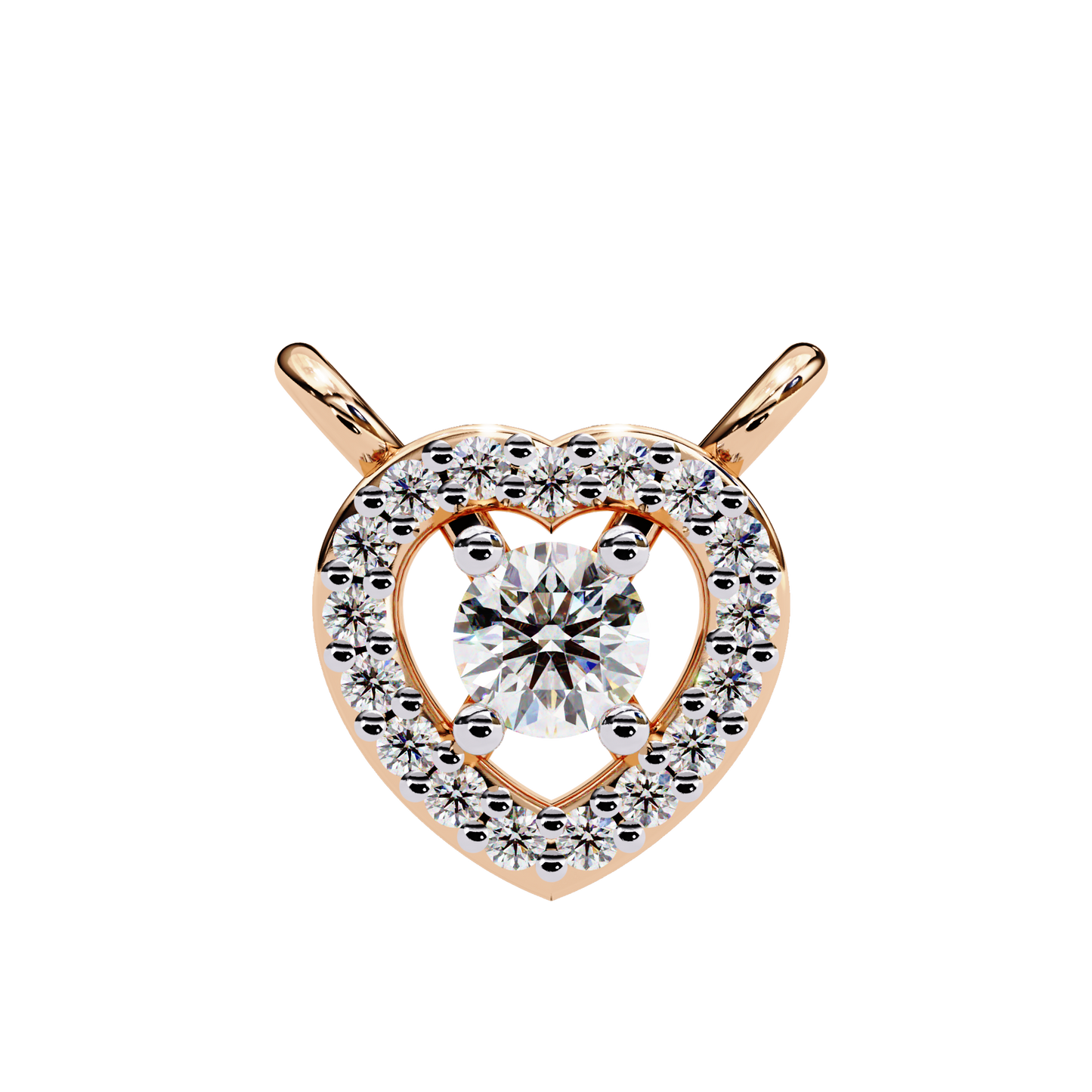 Amora Heart Halo Pendant