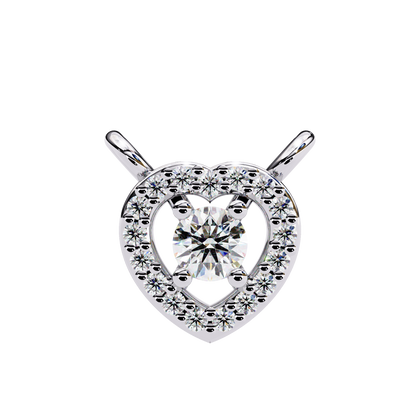 Amora Heart Halo Pendant