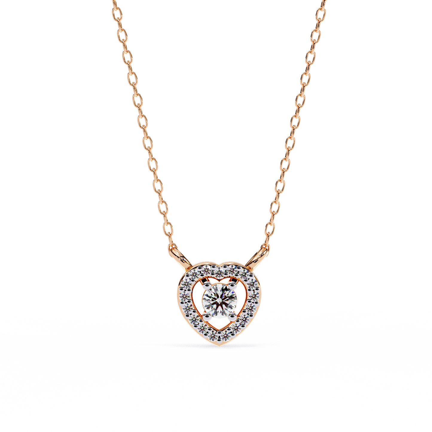 Amora Heart Halo Pendant