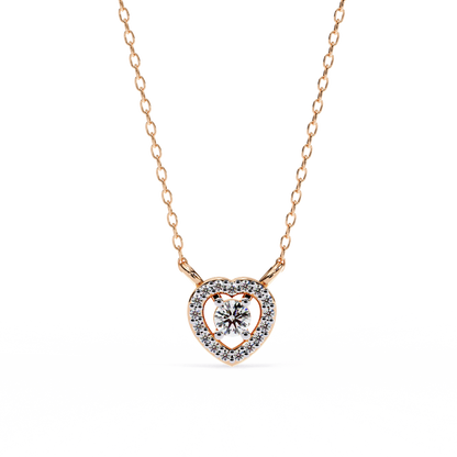 Amora Heart Halo Pendant