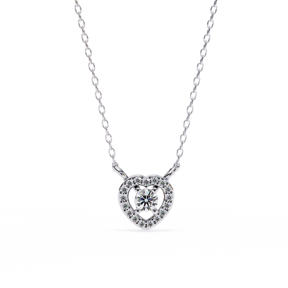 Amora Heart Halo Pendant