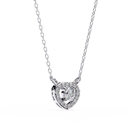 Amora Heart Halo Pendant