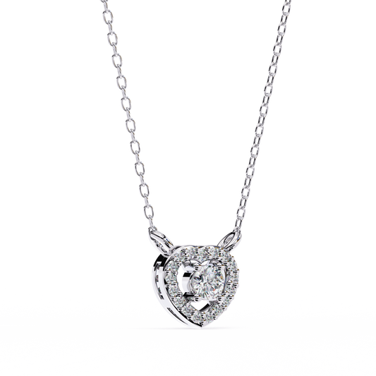 Amora Heart Halo Pendant