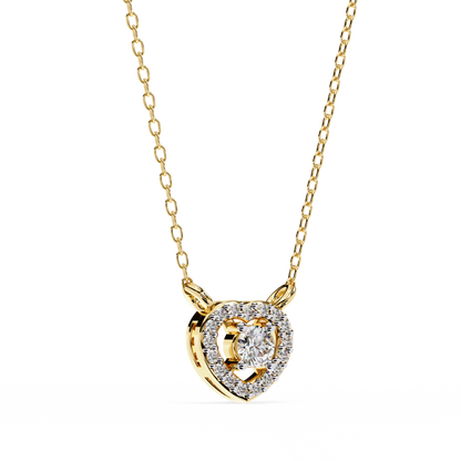 Amora Heart Halo Pendant