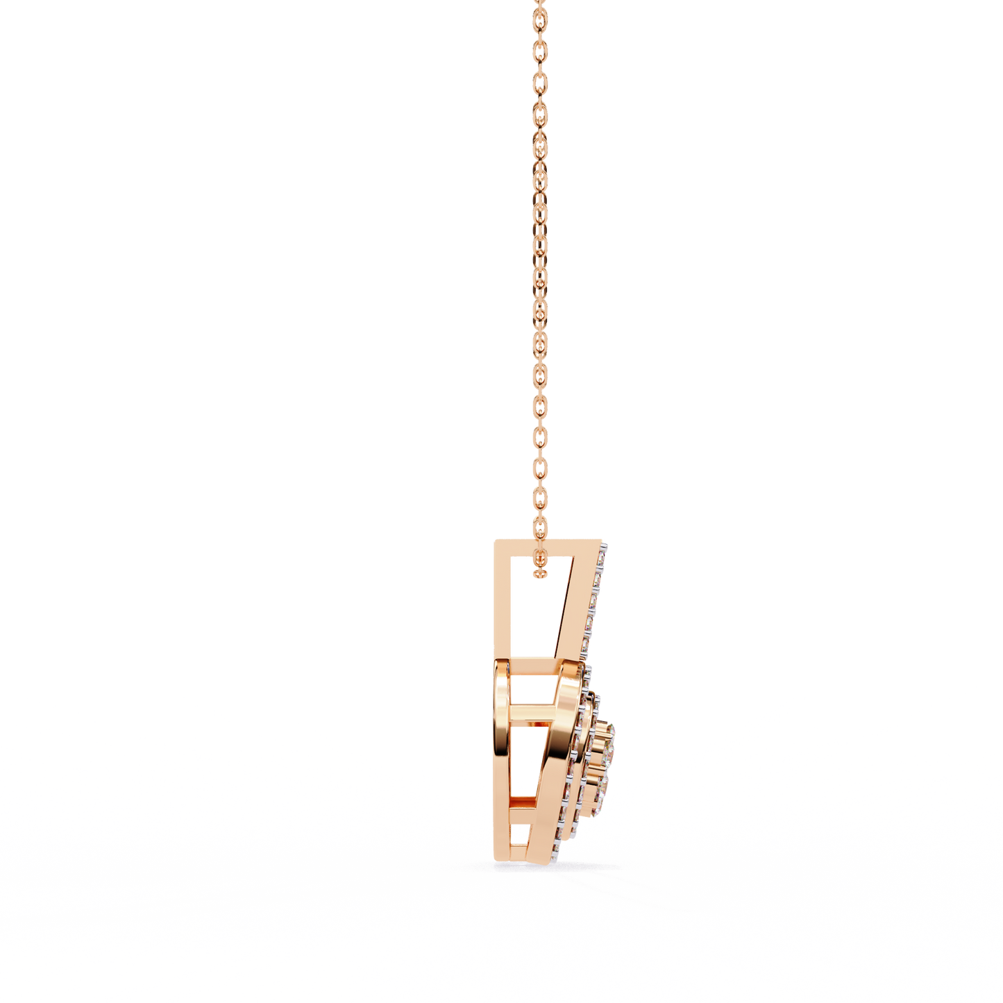 Celestia Halo Cluster Diamond Pendant