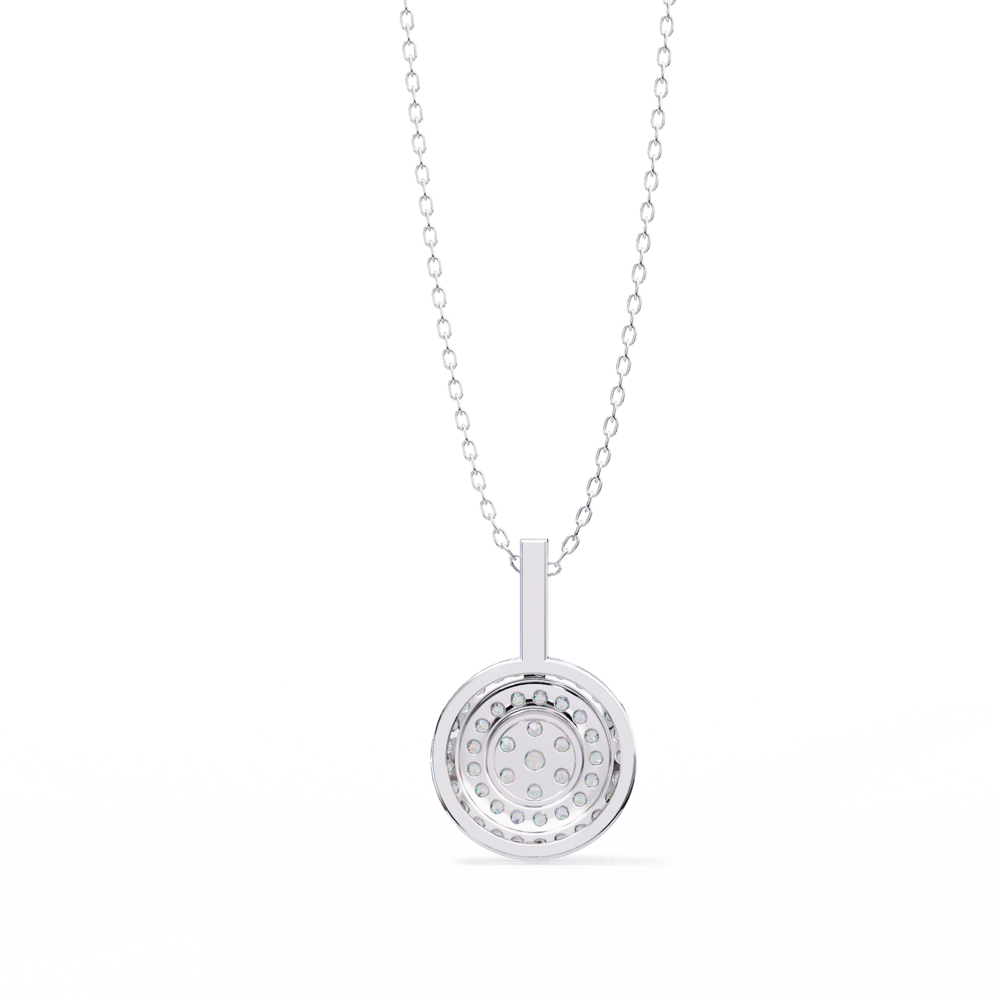 Celestia Halo Cluster Diamond Pendant