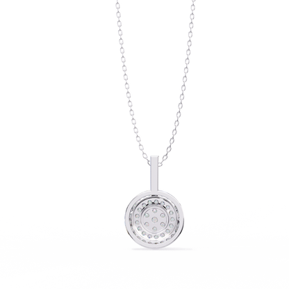 Celestia Halo Cluster Diamond Pendant