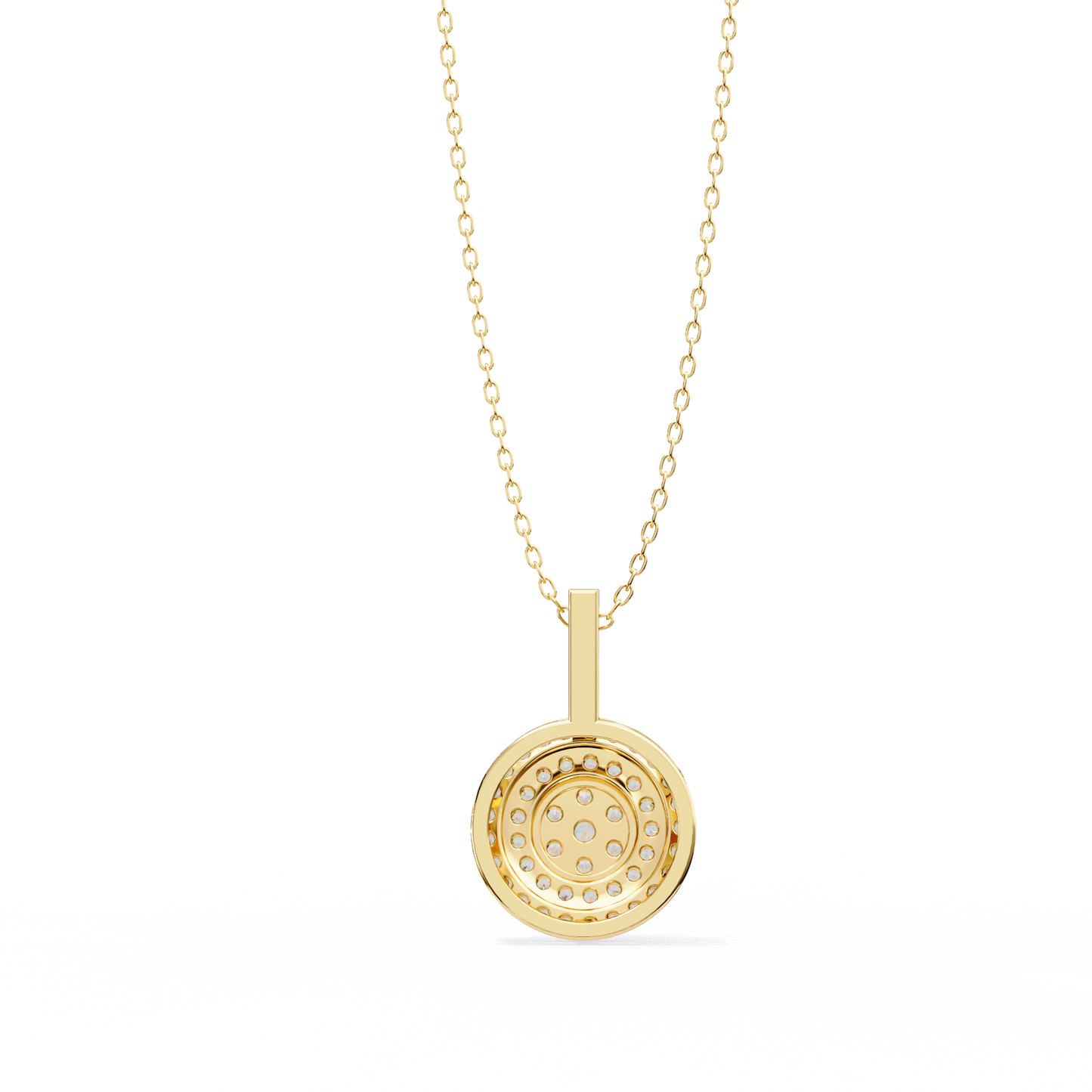 Celestia Halo Cluster Diamond Pendant