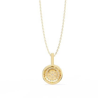 Celestia Halo Cluster Diamond Pendant