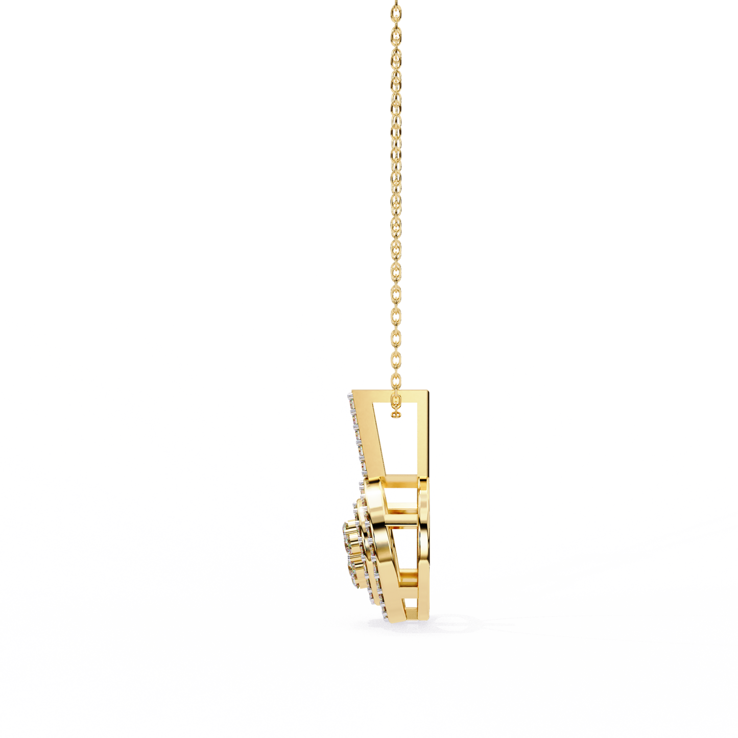 Celestia Halo Cluster Diamond Pendant