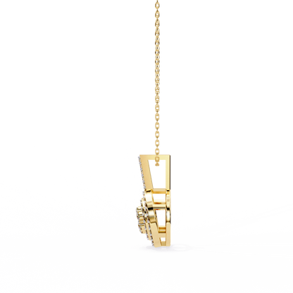 Celestia Halo Cluster Diamond Pendant