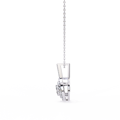 Celestia Halo Cluster Diamond Pendant