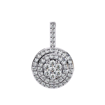 Celestia Halo Cluster Diamond Pendant