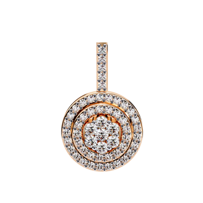 Celestia Halo Cluster Diamond Pendant
